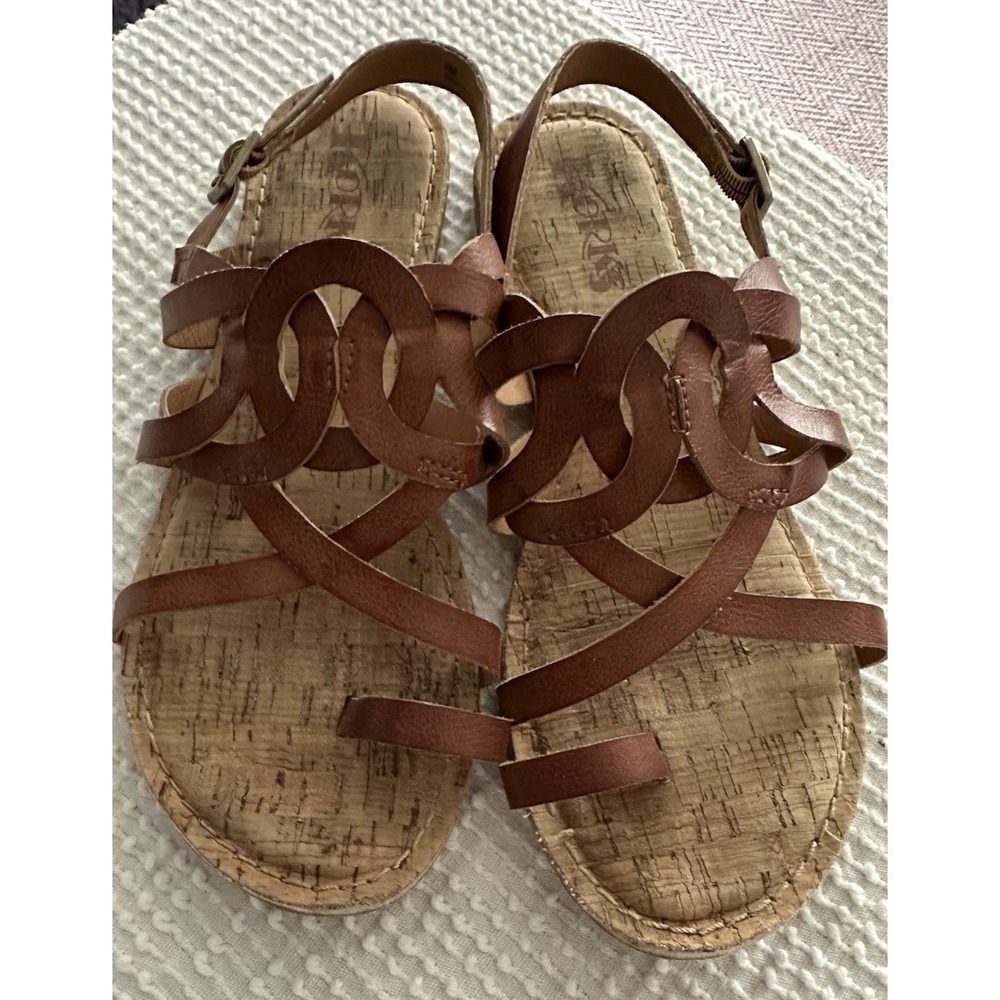 Korks Strappy Leather Sandals Size 8 Perfect For Summer And So Comfortable‎